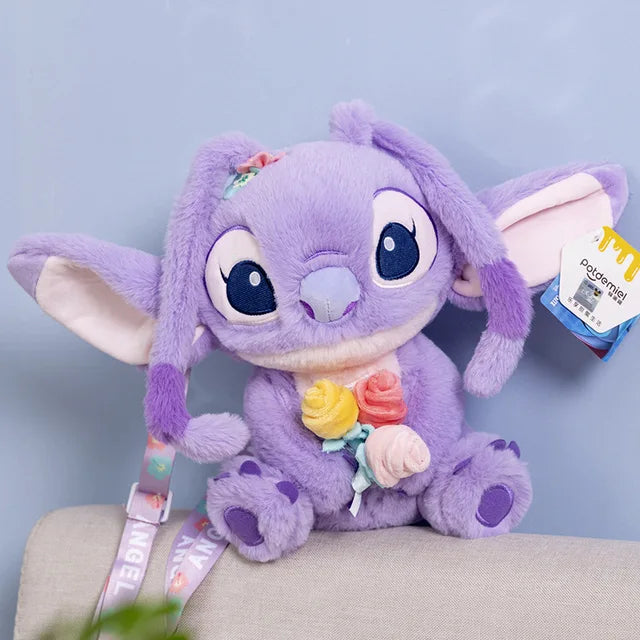 Genuine Disney Stitch 25-30CM Plush Toy Anime Lilo & Stitch Stuffed Toys Kawaii Cartoon Cute Pillow Doll Toys Kids Birthday Gift
