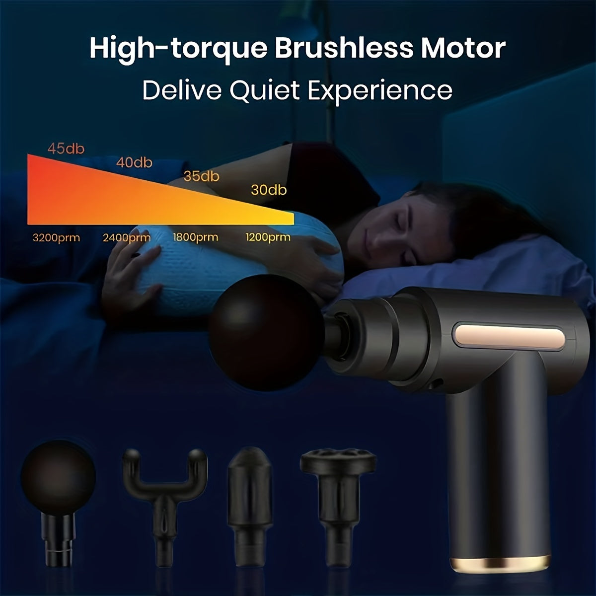 Massage Gun, Deep Tissue Muscle Handheld Percussion Massager, Suitable For Body, Back And Neck Relaxation, Compact And Elegant Design For Women, Holiday Gift