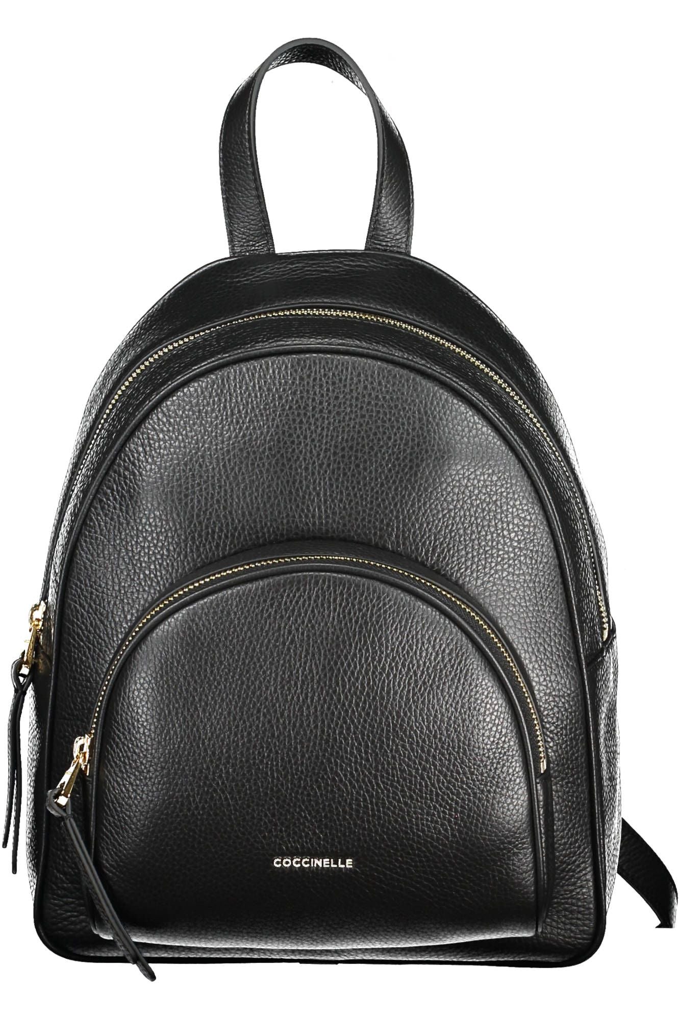 Coccinelle Elegant Black Leather Backpack