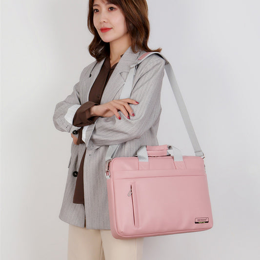 PU Leather Portable Multifunctional Laptop Liner Bag