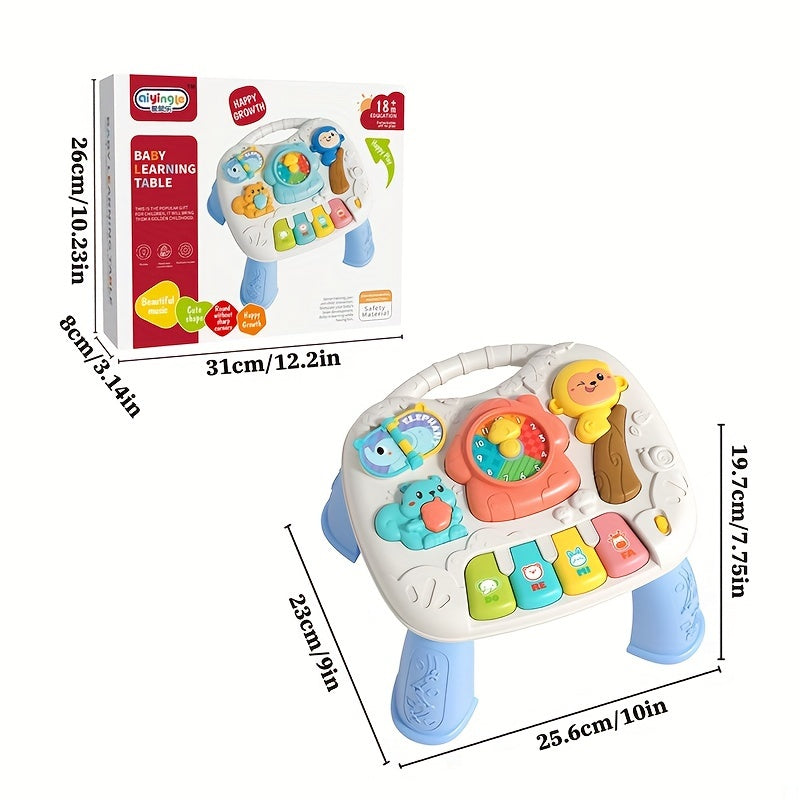 Multi-Functional Early Education Toy Game Table for Infants And Toddlers 18 Months And Up, Sparking Curiosity And Creativity, Music And Lights Enhance Cognitive Development