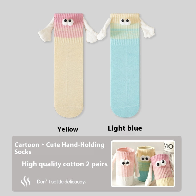 Gradient Color Socks That Pull On The Hand