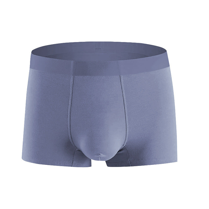 Modal Texture Men's Traceless Flat Angle Large Size Panties Pure Cotton