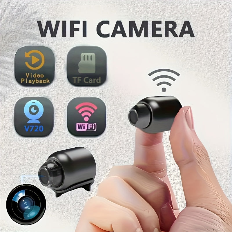 1pc Wireless Smart Home Security Camera With Night Vision, USB Powered, WiFi Remote Monitoring, Indoor Surveillance With Loop Recording And Ultra Wide Angle