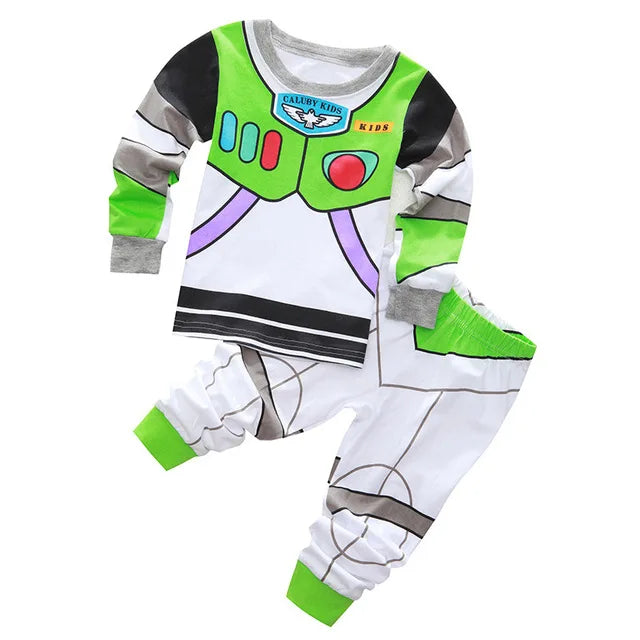Children's Pajamas Series Pajamas Sets Baby Girls Boys Clothes Pijamas Cartoon Long Sleeve Sleepwear