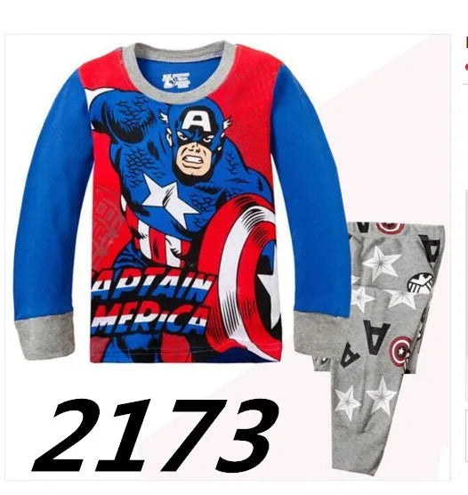 Children's Pajamas Series Pajamas Sets Baby Girls Boys Clothes Pijamas Cartoon Long Sleeve Sleepwear