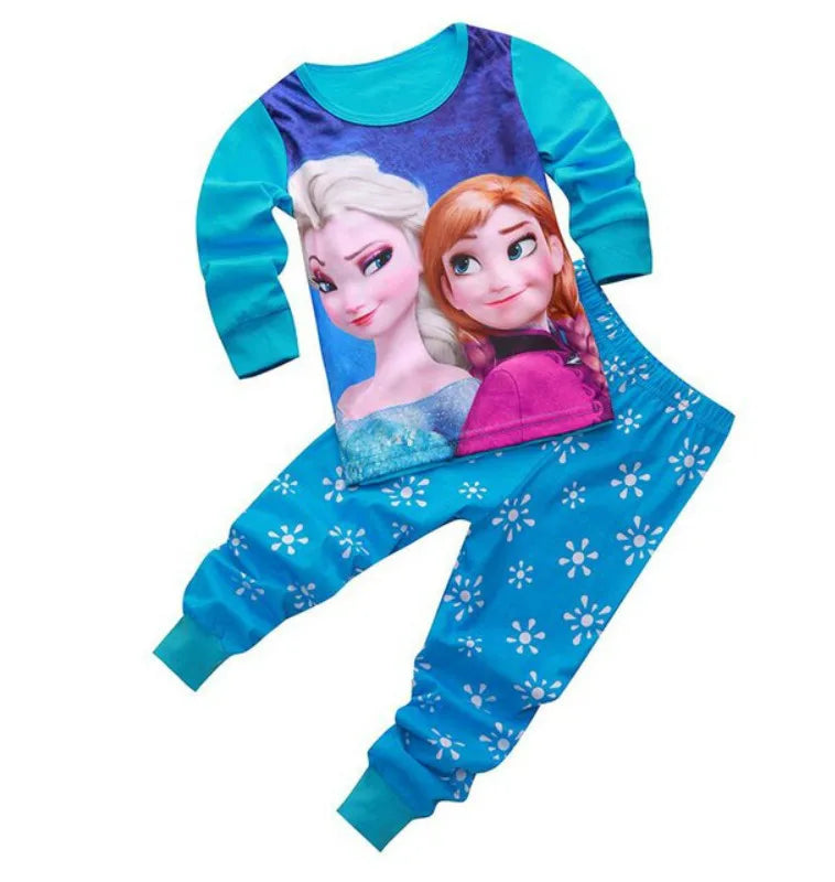 Children's Pajamas Series Pajamas Sets Baby Girls Boys Clothes Pijamas Cartoon Long Sleeve Sleepwear