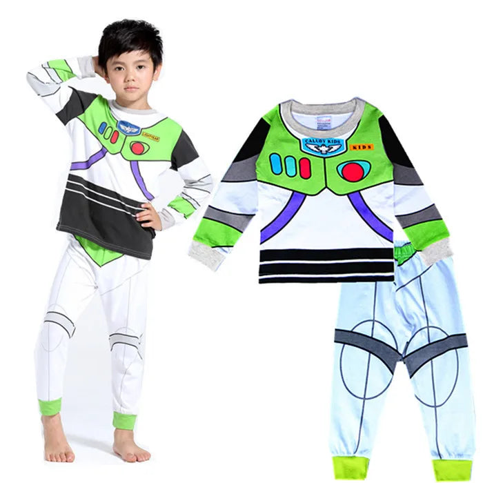 Spiderman cartoon children's long sleeve pajamas Sleepwear hero League home wear boys' underwear two piece suit pajamas