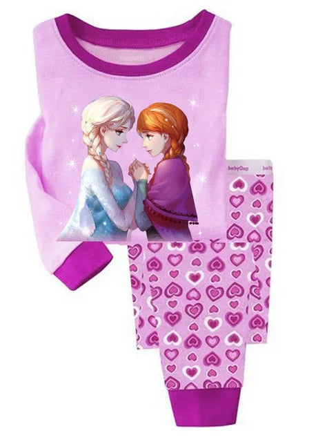 Children's Pajamas Series Pajamas Sets Baby Girls Boys Clothes Pijamas Cartoon Long Sleeve Sleepwear