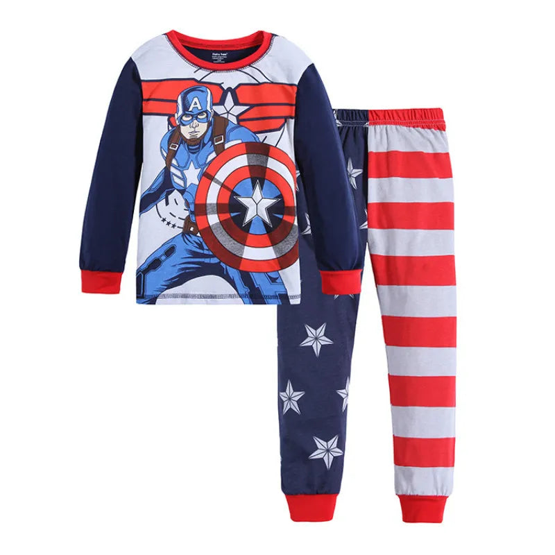 Children's Pajamas Series Pajamas Sets Baby Girls Boys Clothes Pijamas Cartoon Long Sleeve Sleepwear