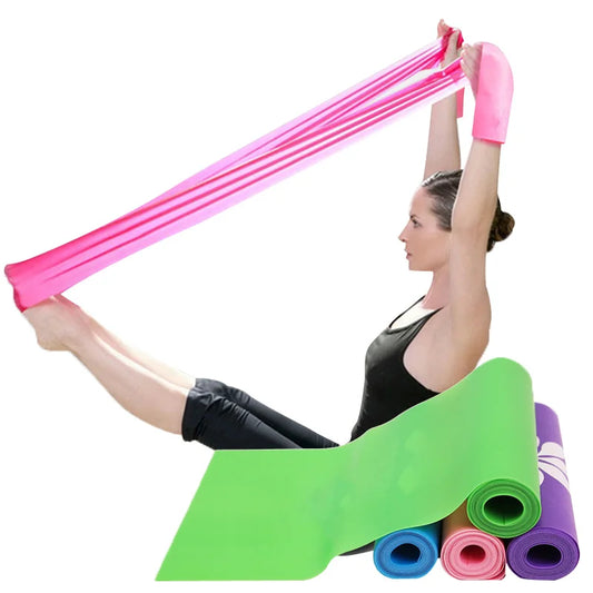 1.5m/1.8m Resistance Bands Latex Free Home Gym Fitness Equipment For Physical Therapy,Pilates,Stretch,Yoga,Strength Training