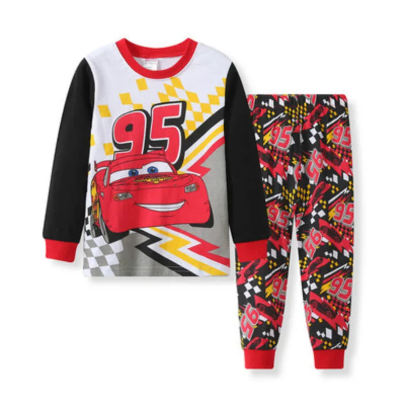 Children's Pajamas Series Pajamas Sets Baby Girls Boys Clothes Pijamas Cartoon Long Sleeve Sleepwear