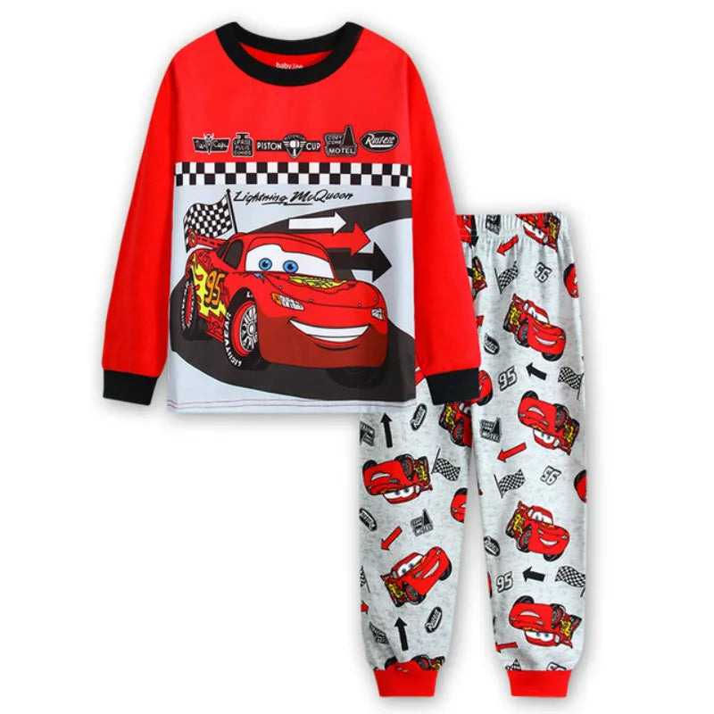 Children's Pajamas Series Pajamas Sets Baby Girls Boys Clothes Pijamas Cartoon Long Sleeve Sleepwear