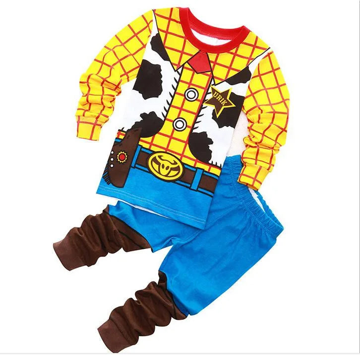 Spiderman cartoon children's long sleeve pajamas Sleepwear hero League home wear boys' underwear two piece suit pajamas