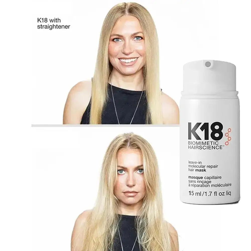 K18 Molecular Repair Hair Mask - Deep Conditioning Keratin Treatment for Soft, Restored and Healthy Hair 15ml