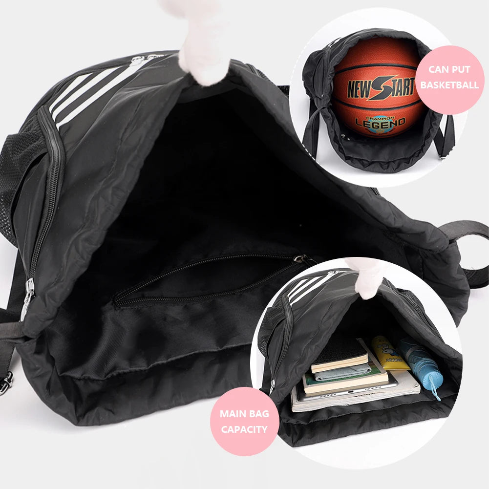 New Basketball Backpack Outdoor Waterproof Swimming Fitness Travel Sports Bag Elastic Functional Shoulder Bags Basketball Pouch