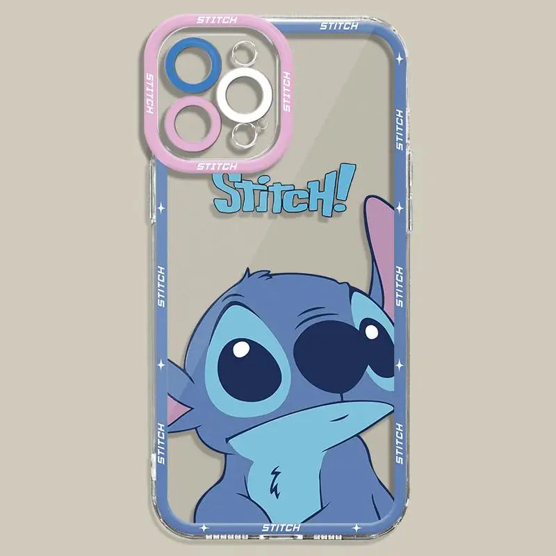 Cartoon Lilo Stitch Phone Case for Apple iPhone 15 Pro Max 13 14 Plus 12 Mini 11 Pro XR 8 SE 7 6S XS MAX Matte Shockproof Cover