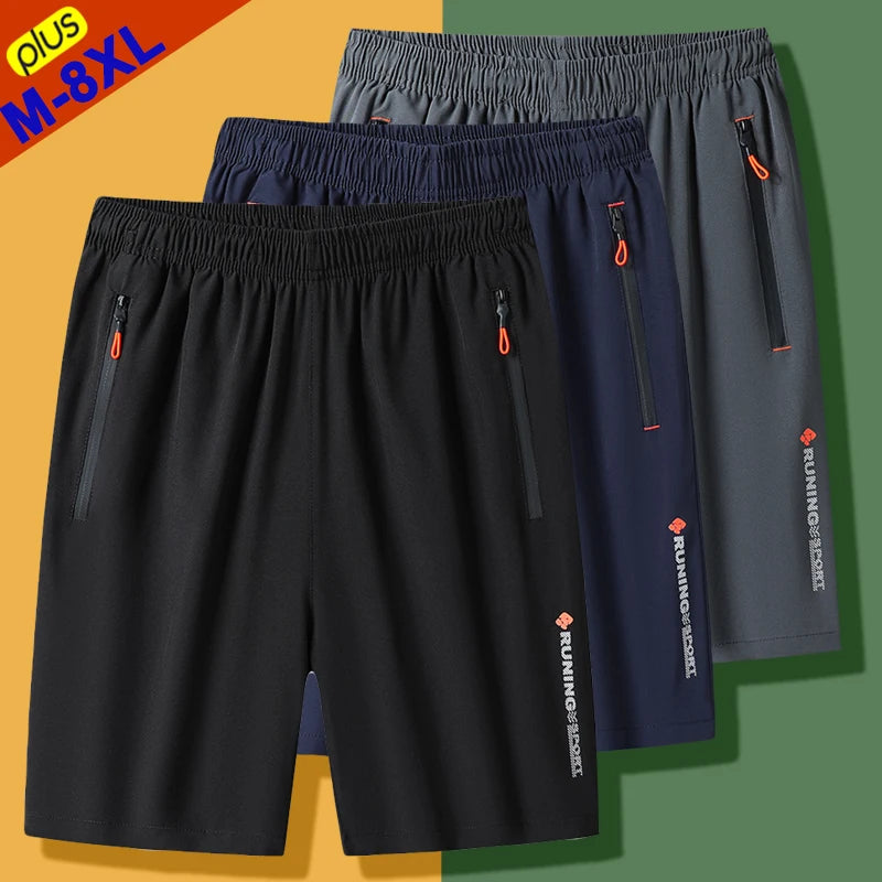 Summer Shorts Men Free Ship Casual Shorts Male Plus Size 7XL 8XL Cool Short Pants Boy Camping Sports Clothing Home Wearing Dad