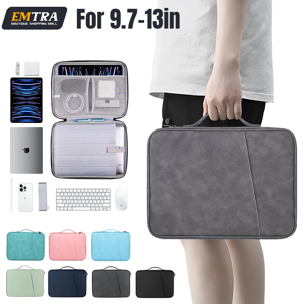 Tablet Sleeve Bag For Samsung Galaxy Tab S7 FE S8 S9 Plus A8 S6 Lite Case For iPad Pro 11 12 9 iPad 7 8 9 Gen Air 4 5 Tablet Bag