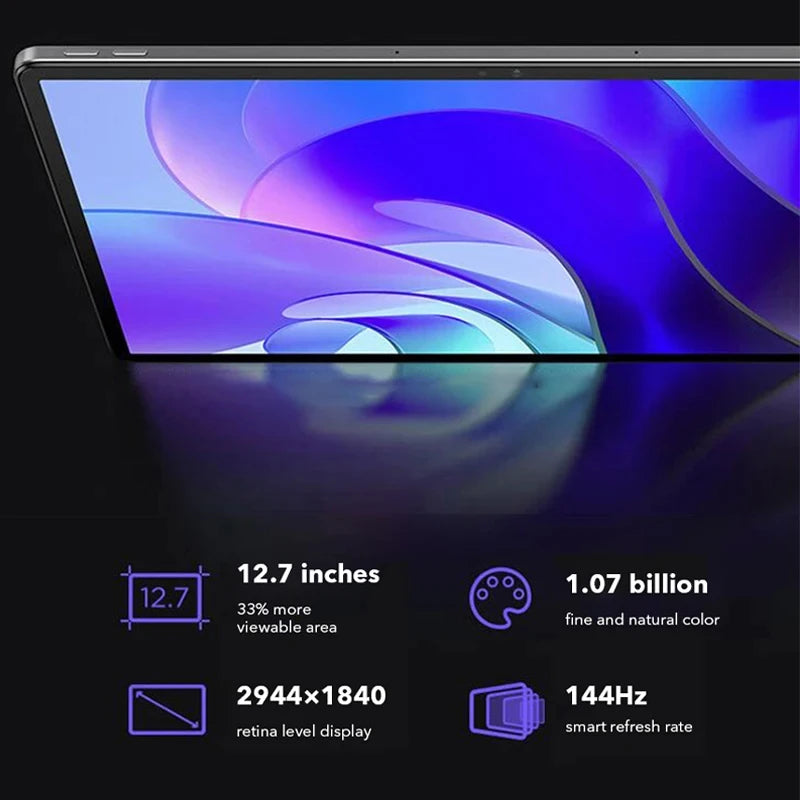 Global Rom Lenovo XiaoXin Pad Pro 12.7 Inch Snapdragon 870 LCD Giant HD Screen 144Hz 8GB 128GB/256GB 10200mAh Android 13 Tablets