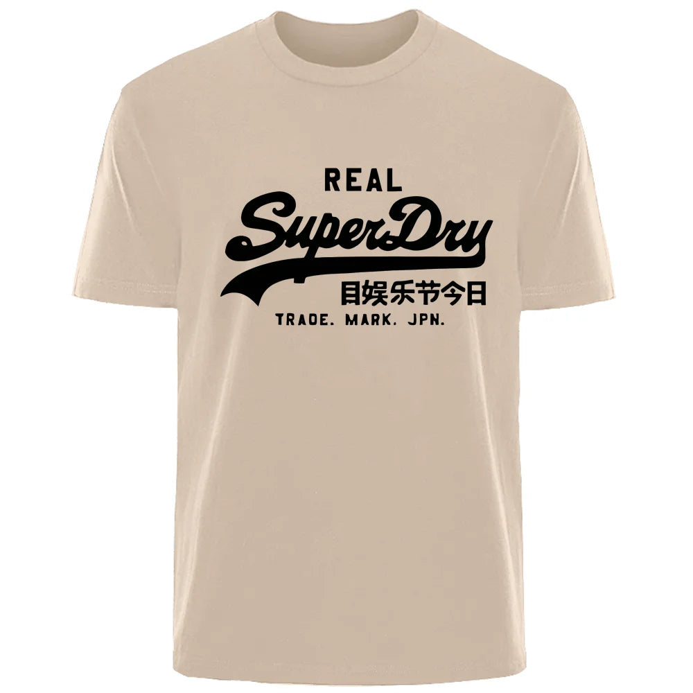 Summer Personality Letters High quality 100% cotton breathable Comfortable T-shirt Outdoor men's top casual fashion street wear