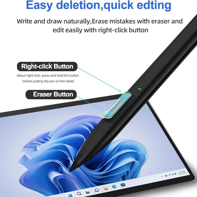 Slim Pen 2 for Microsoft Surface Pro 9/8/7/6/5/4/3/X  Surface Go 3/2/1 Book 3/2/1 Laptop 4/3/2/1 Studio /2/1 USB-C Charge