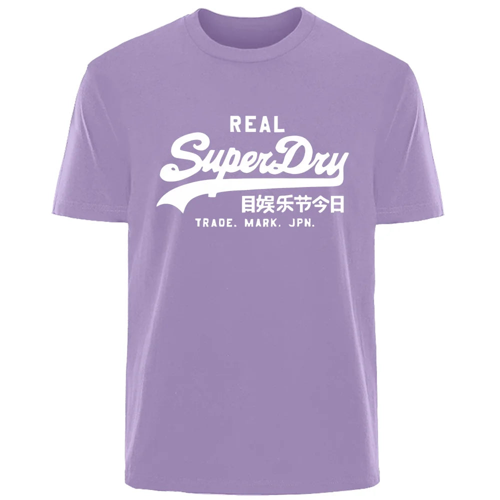 Summer Personality Letters High quality 100% cotton breathable Comfortable T-shirt Outdoor men's top casual fashion street wear