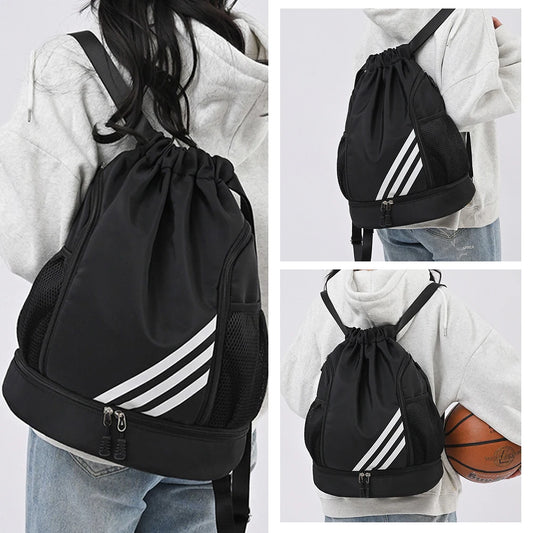 New Basketball Backpack Outdoor Waterproof Swimming Fitness Travel Sports Bag Elastic Functional Shoulder Bags Basketball Pouch