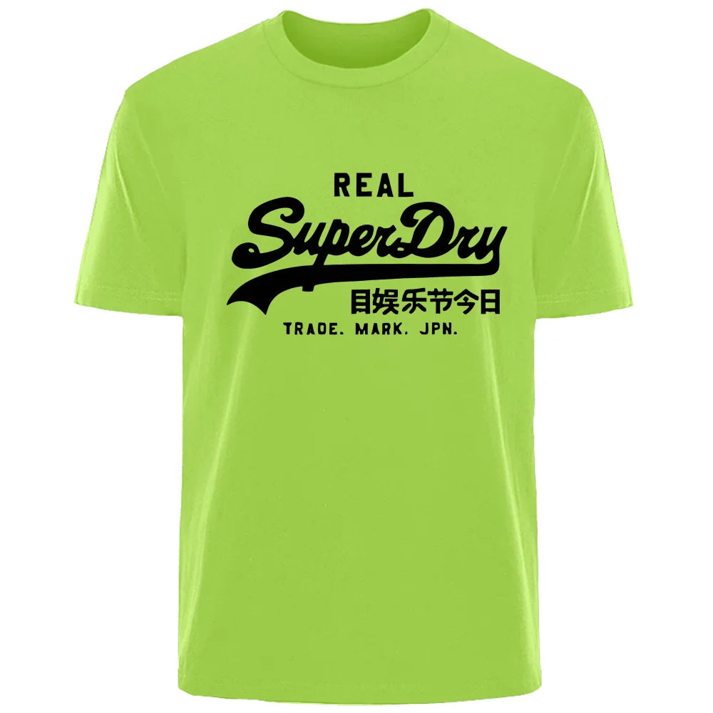 Summer Personality Letters High quality 100% cotton breathable Comfortable T-shirt Outdoor men's top casual fashion street wear