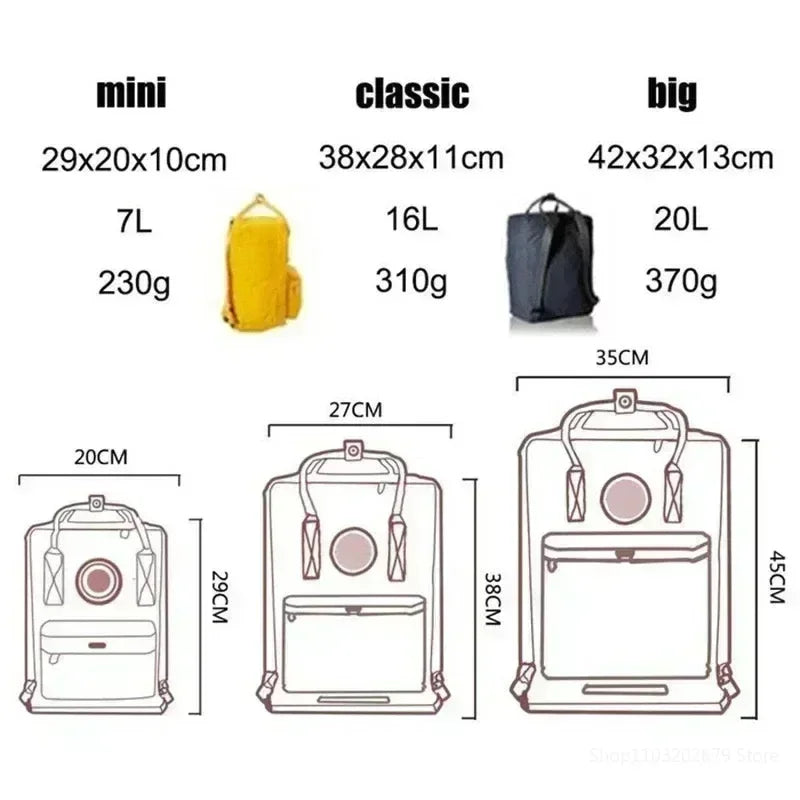 new Classic Backpack With Logo Student Waterproof Travelling Laptop Canvas Outdoor Schoolbag Bags For Womens Girl