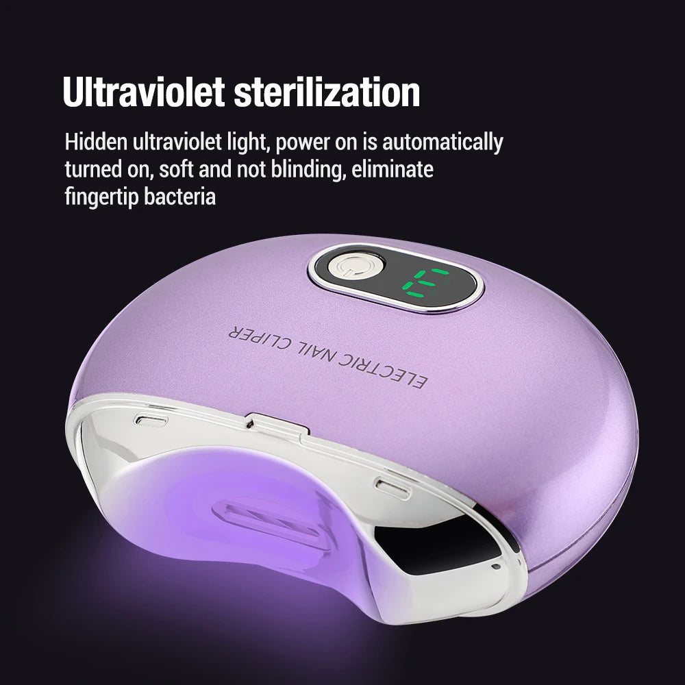 Electric Nail Clippers Rechargeable Mini Household Nail Trimming Machine for Children Adults Portable Automatic Nail Trimmer