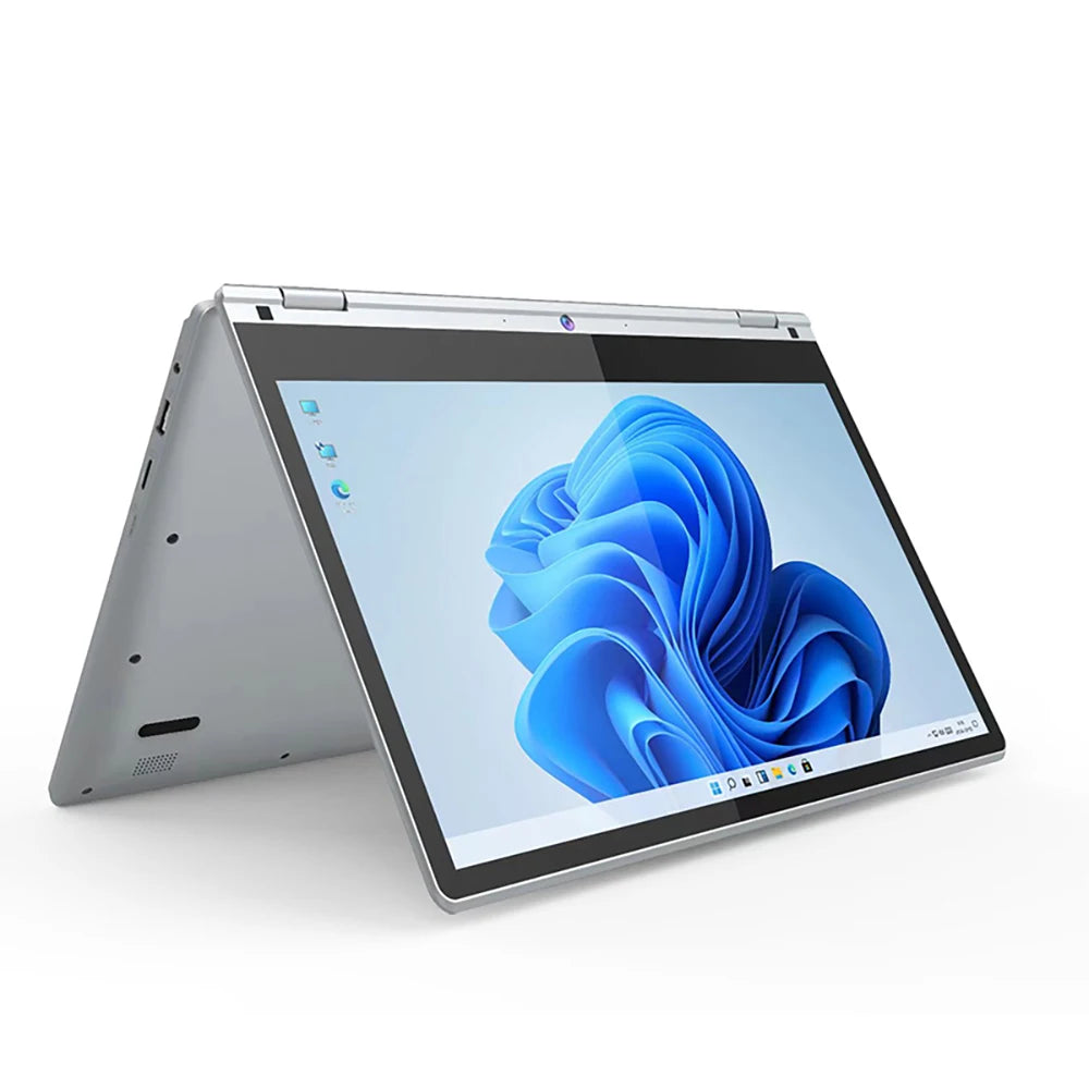 Laptop 13.3 Inch Intel Celeron N4000 360° flips HD Camera Touchscreens 6GB RAM 2TB SSD 4000 mAH 2.6 GHz Lightweight DDR4 Tablet