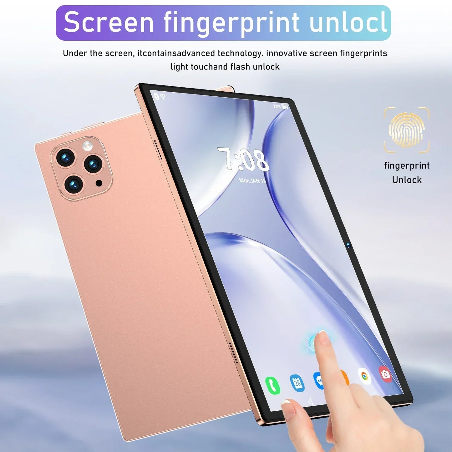 2024 NEW Original Pad 8 ultra Tablet Android 13 16GB 1T 11 Inch 10000mAh 5G Dual SIM Phone Call GPS Bluetooth WiFi WPS Tablet