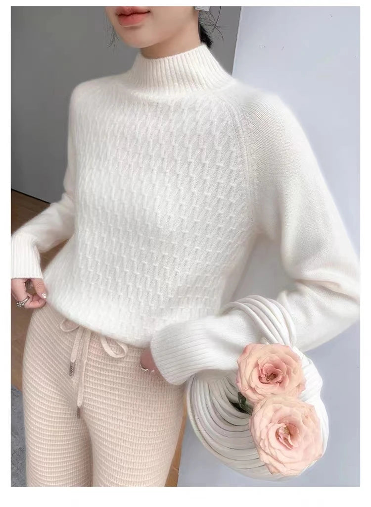 2024 Women's cashmere sweater 100% cashmere sweater Women's sweater Knitted women's pullover Autumn/Winter cashmere sweater