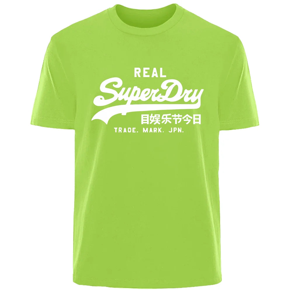 Summer Personality Letters High quality 100% cotton breathable Comfortable T-shirt Outdoor men's top casual fashion street wear