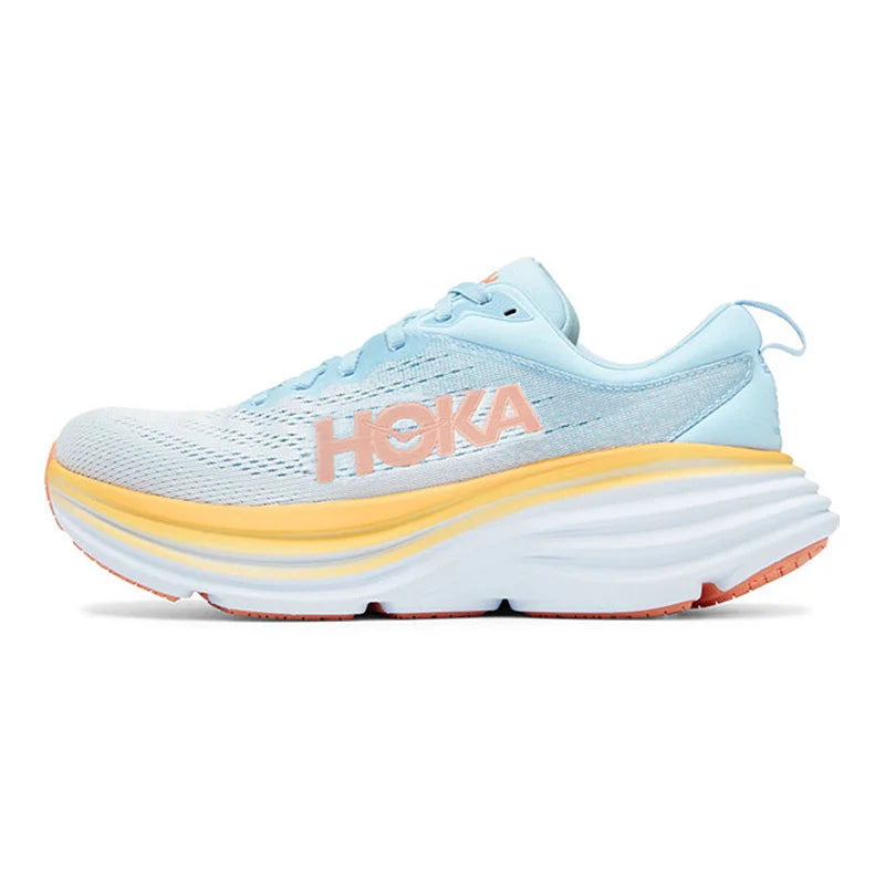 Original HOKA Bondi 8 Sport Running Shoes Breathable Anti Slip Cushioning Road Runs Shoes Men Sport Shoes Outdoor Sneaker Women