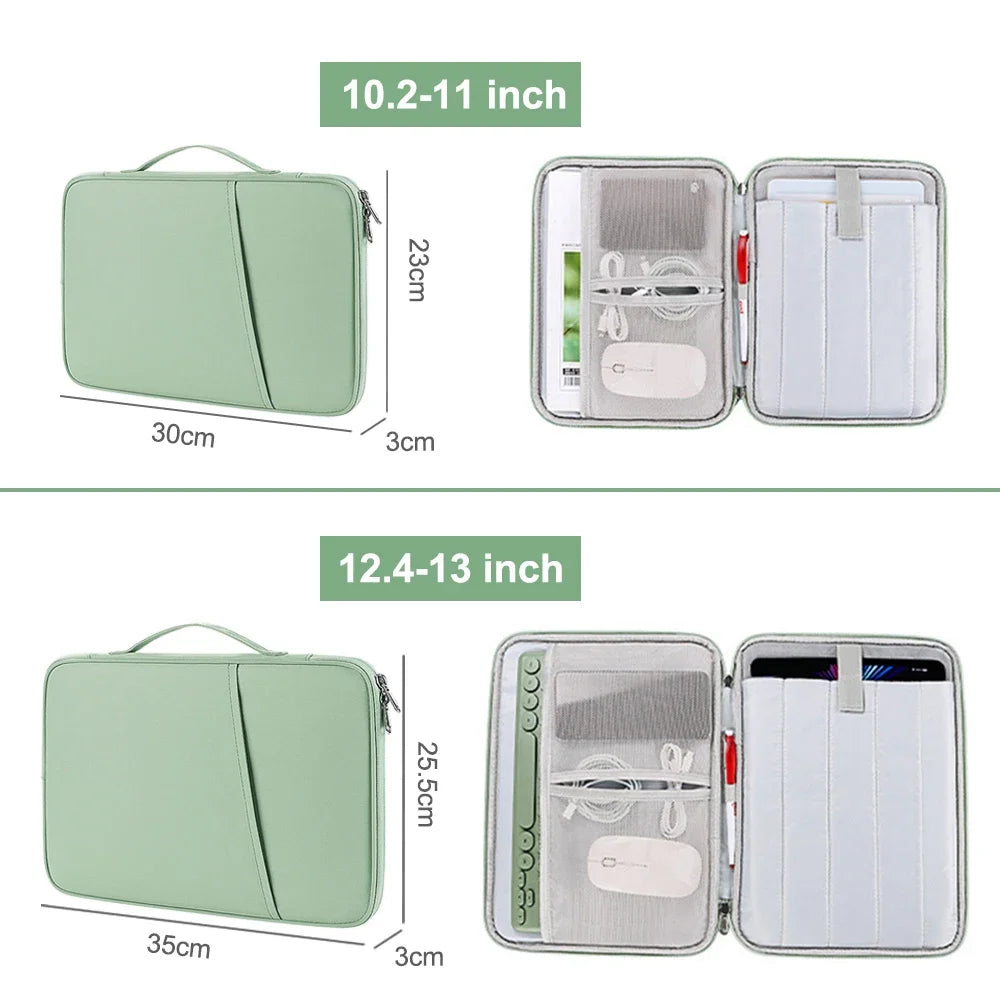 Tablet Sleeve Bag For Samsung Galaxy Tab S7 FE S8 S9 Plus A8 S6 Lite Case For iPad Pro 11 12 9 iPad 7 8 9 Gen Air 4 5 Tablet Bag