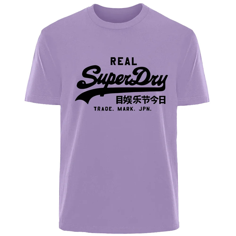 Summer Personality Letters High quality 100% cotton breathable Comfortable T-shirt Outdoor men's top casual fashion street wear