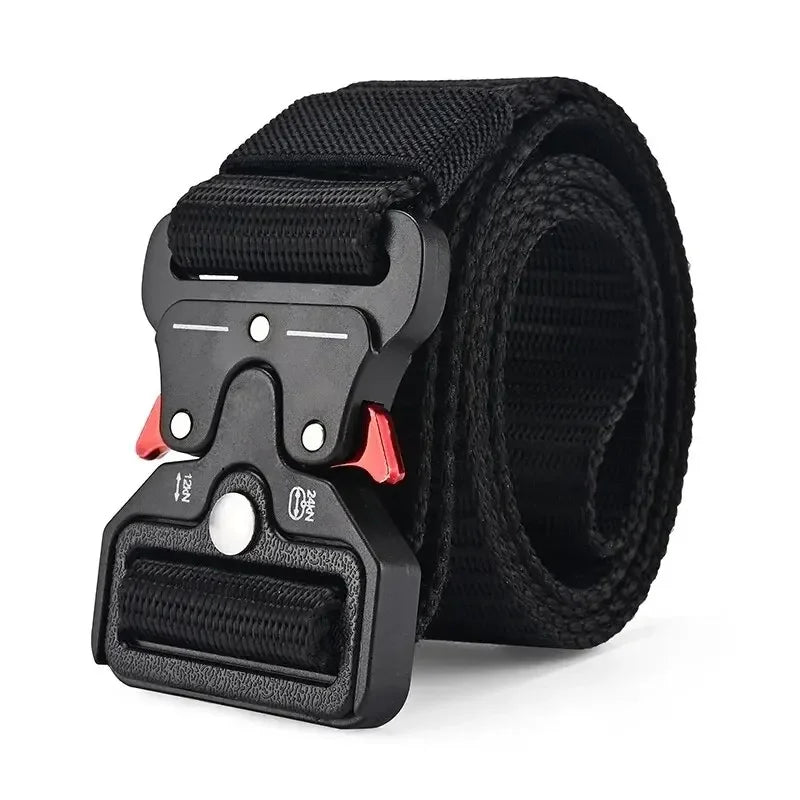 1pcs Nylon Canvas Waistband Tactics Fabric Buckle Hook Training Shorts Men Belt