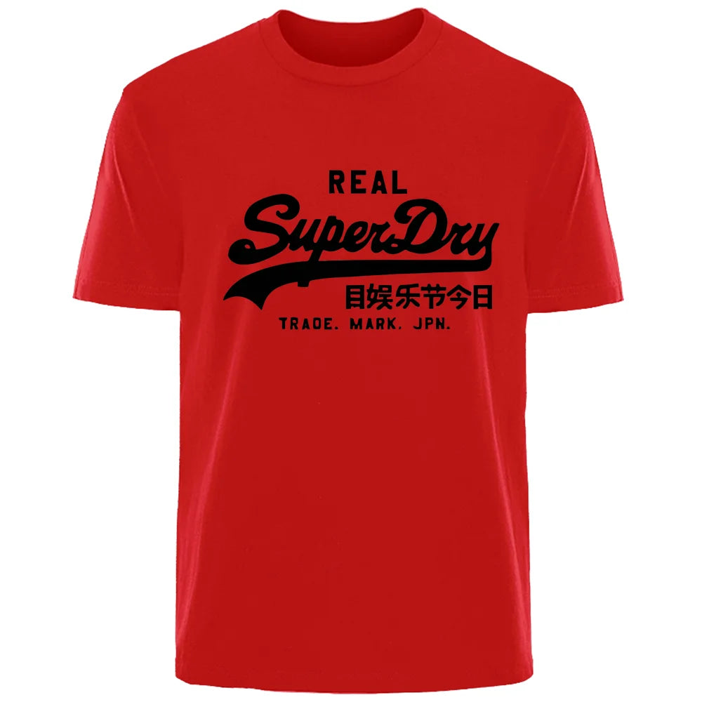 Summer Personality Letters High quality 100% cotton breathable Comfortable T-shirt Outdoor men's top casual fashion street wear