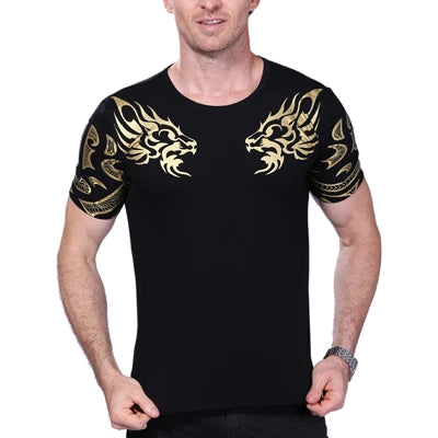 Summer Fashion Men's T Shirt Casual Patchwork Short Sleeve T Shirt Mens Clothing Trend Casual Slim Fit Hip-Hop Top Tees 5XL
