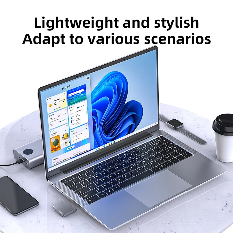 2024 Laptop Computer Windows 11 Notebook 14.1" Intel Core i7 7500U 12GB DDR4 512GB 1TB SSD 1920*1080P Office Study PC computer