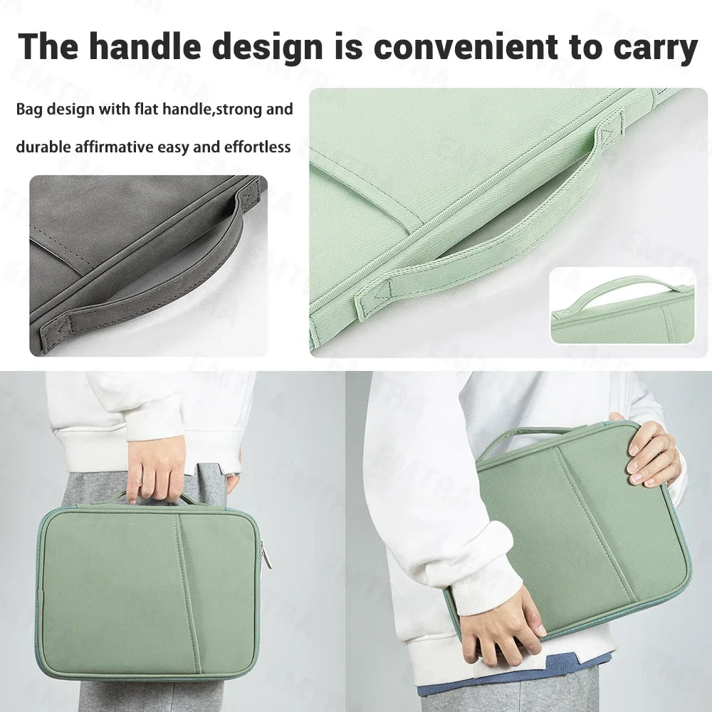 Tablet Sleeve Bag For Samsung Galaxy Tab S7 FE S8 S9 Plus A8 S6 Lite Case For iPad Pro 11 12 9 iPad 7 8 9 Gen Air 4 5 Tablet Bag