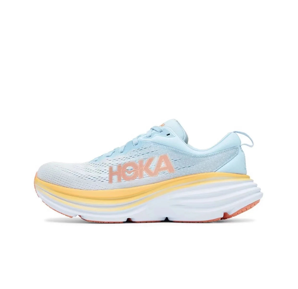 Original HOKA Bondi 8 Sport Running Shoes Breathable Anti Slip Cushioning Road Runs Shoes Men Sport Shoes Outdoor Sneaker Women