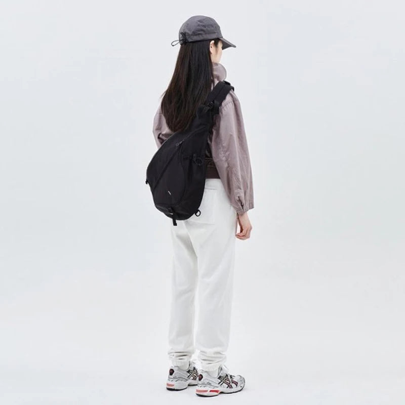 Large Capacity Men's Chest Pack Casual Hip Hop Travel Unisex Crossbody Bag High Quality Nylon Storage Shoulder Bag Free Shipping