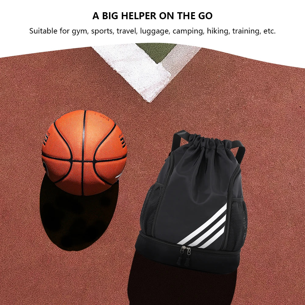 New Basketball Backpack Outdoor Waterproof Swimming Fitness Travel Sports Bag Elastic Functional Shoulder Bags Basketball Pouch