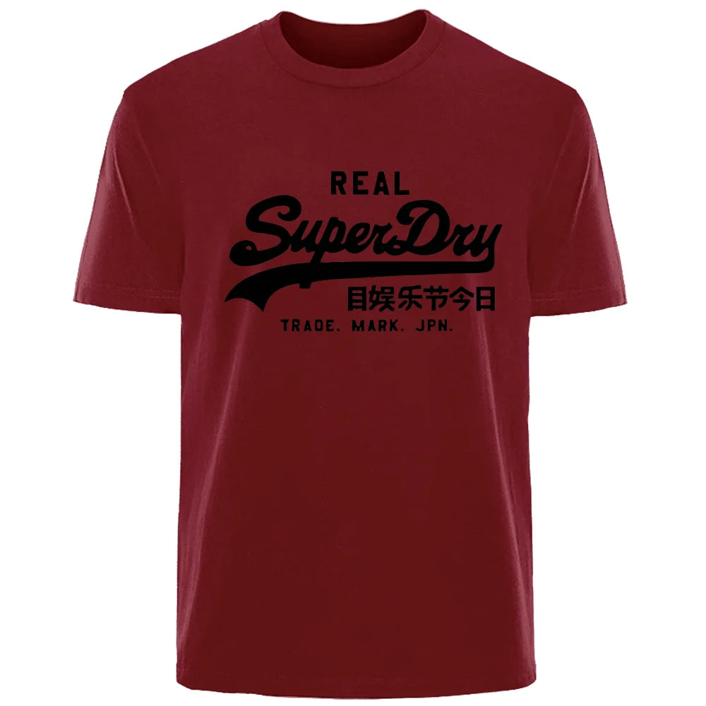 Summer Personality Letters High quality 100% cotton breathable Comfortable T-shirt Outdoor men's top casual fashion street wear
