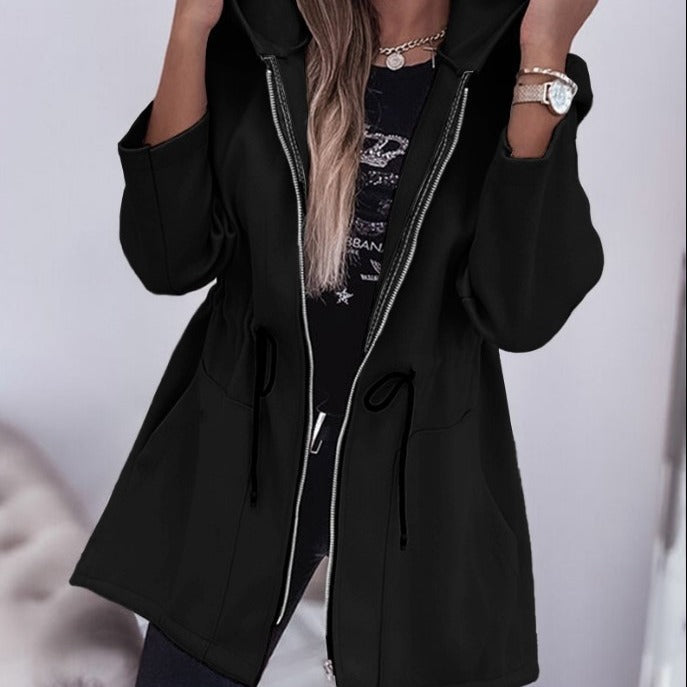 2023 Fall Winter Fashion Casual Hooded Coat Women's Clothing