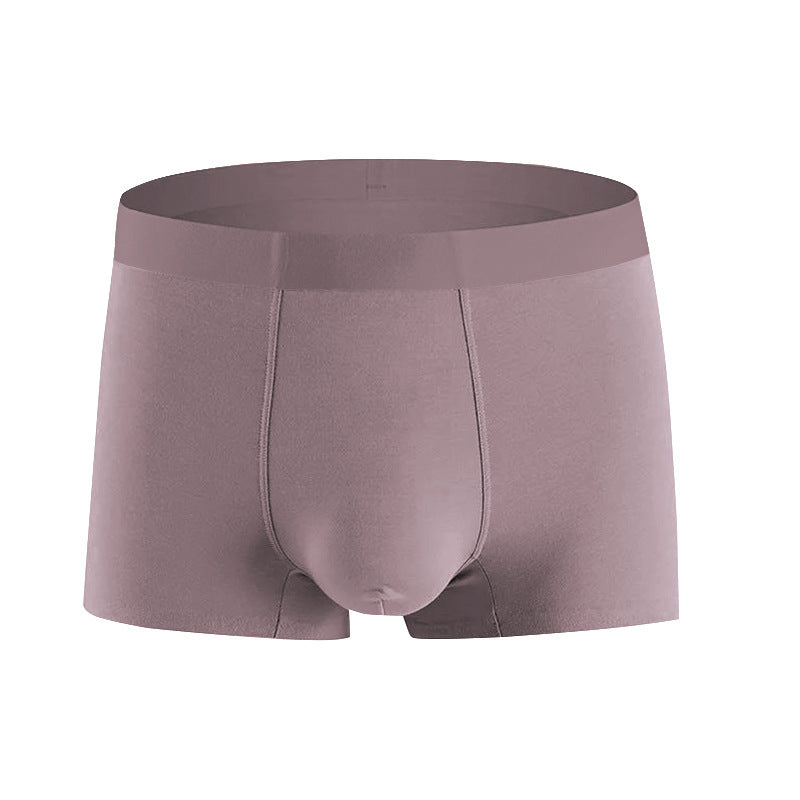 Modal Texture Men's Traceless Flat Angle Large Size Panties Pure Cotton