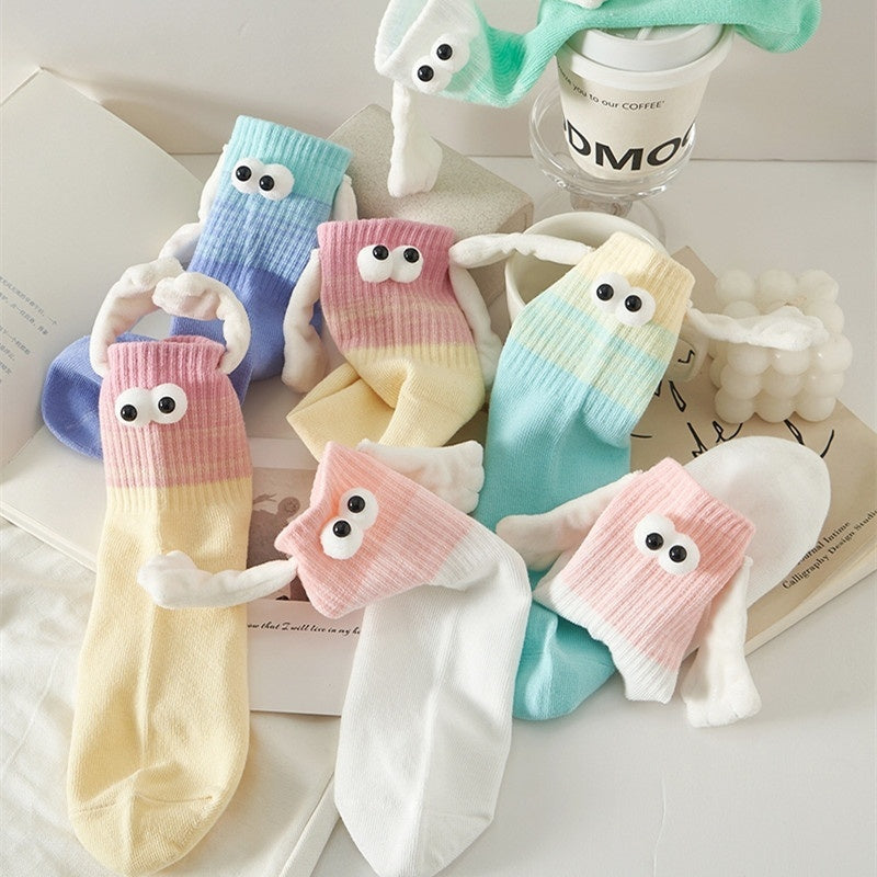 Gradient Color Socks That Pull On The Hand